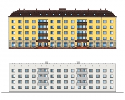 Проект №2-55 "Реконструкция здания общежития в г. Астрахань"