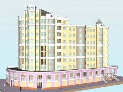 Проект №2-47 "Многоэтажный жилой дом переменной этажности с офисами в г. Калуга"
