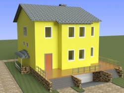 Проект №4-6 "Двухэтажный дом с гаражом в г. Ачинск"